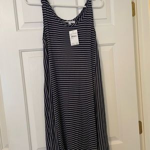 Navy stripped summer dress. Brand new with tags.